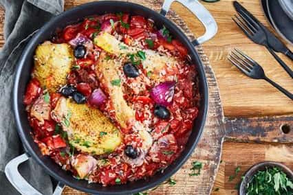 Курица с рисом и итальянскими вялеными томатами