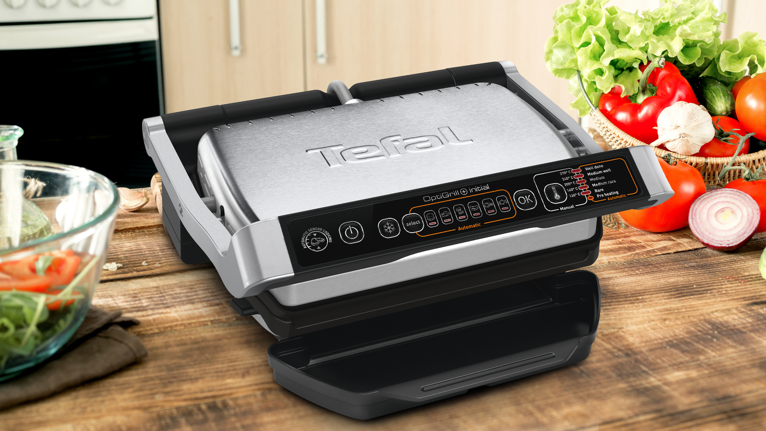 Умный электрогриль Tefal Optigrill+ Initial GC706D34