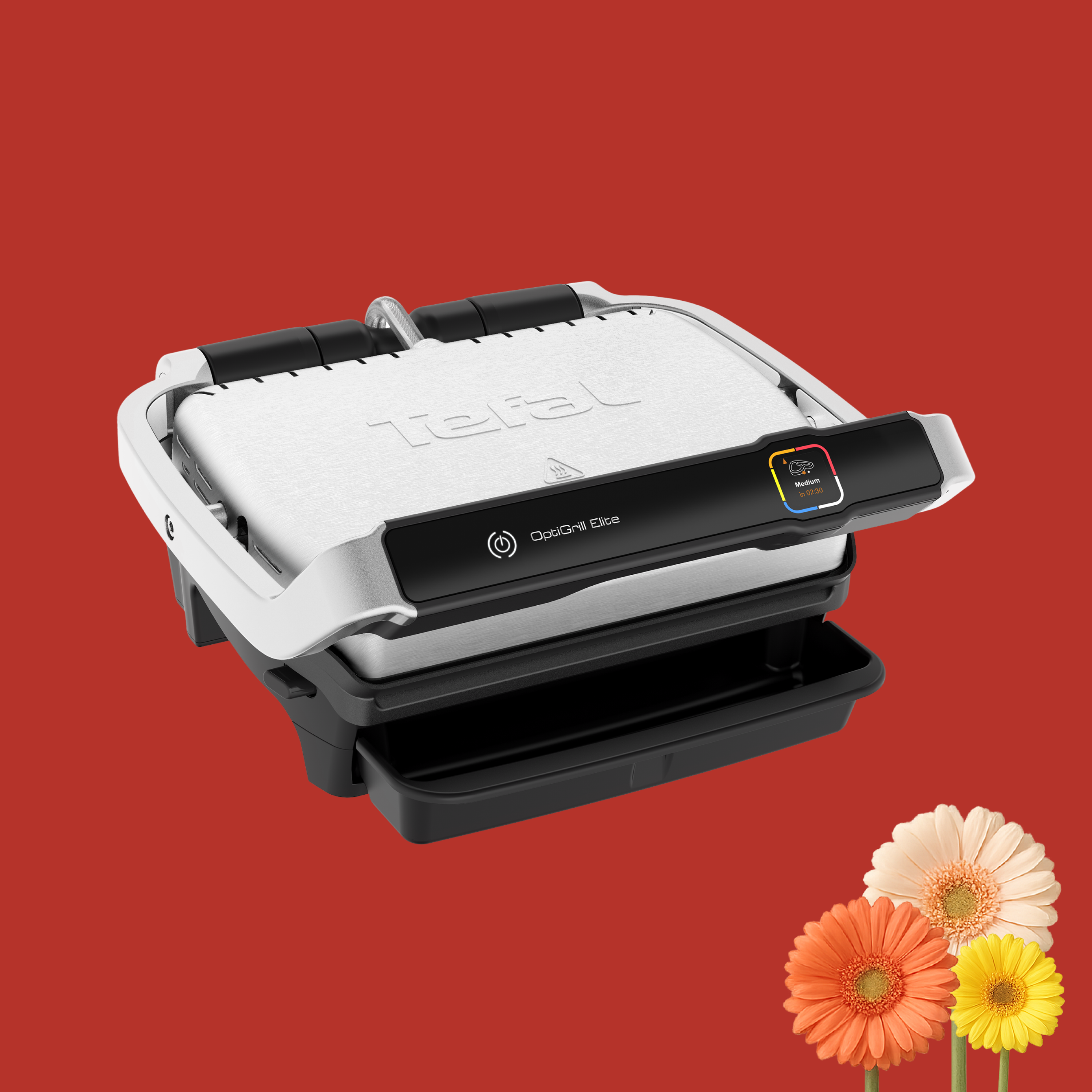 

Умный электрогриль Optigrill Elite GC750D30, Стальной/черный, Optigrill Elite GC750D30