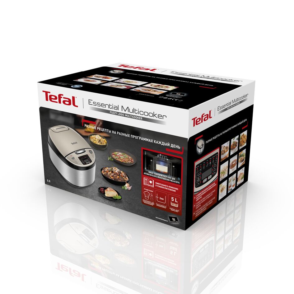 Мультиварка Tefal Essential Cook RK321A32, цена 12999.00 руб. в  интернет-магазине Tefal. Характеристики, фотографии, описание - Москва