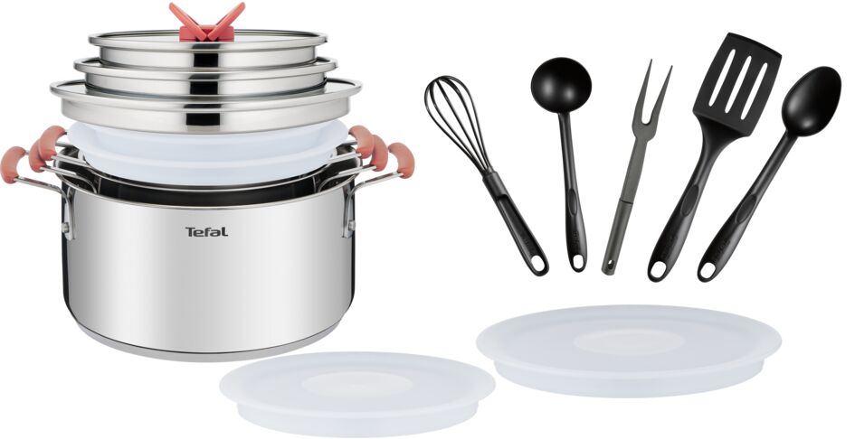 Набор посуды Opti'Space 13 предметов 2,1/3/5,2л 18/20/24см G720SD74 6шт многоразовые силиконовые крышки для продуктов посуды