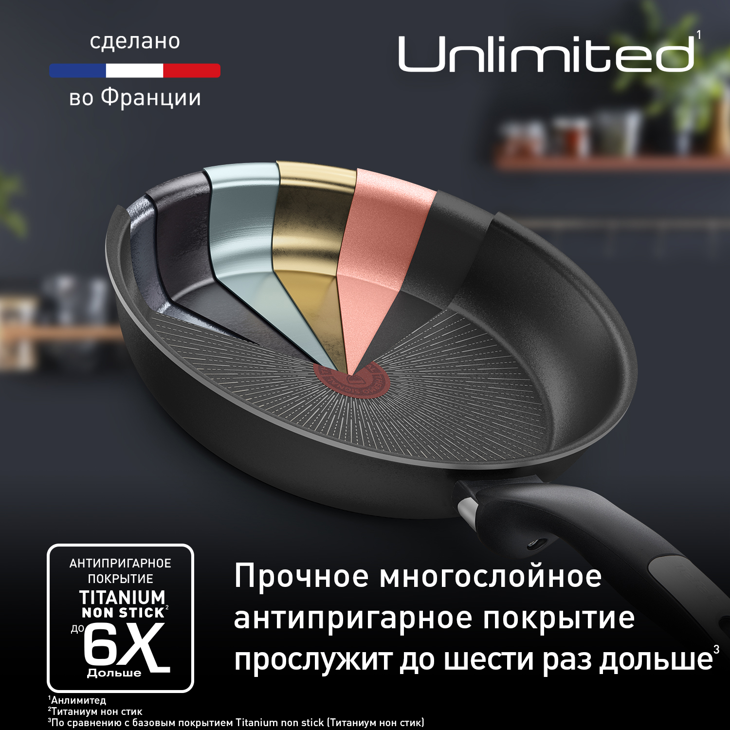 Сковорода Tefal Unlimited 24 см G2550472