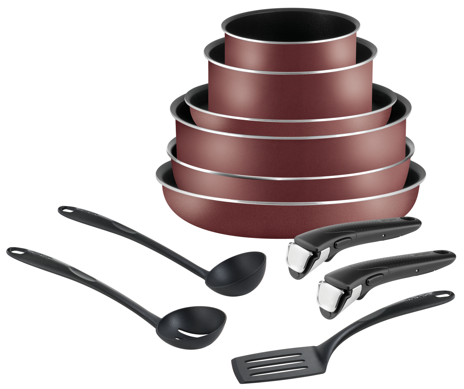Набор посуды Ingenio Red 11 предметов 04186850 профессиональный набор инструментов для авто deko dkat200 в чемодане 200 предметов