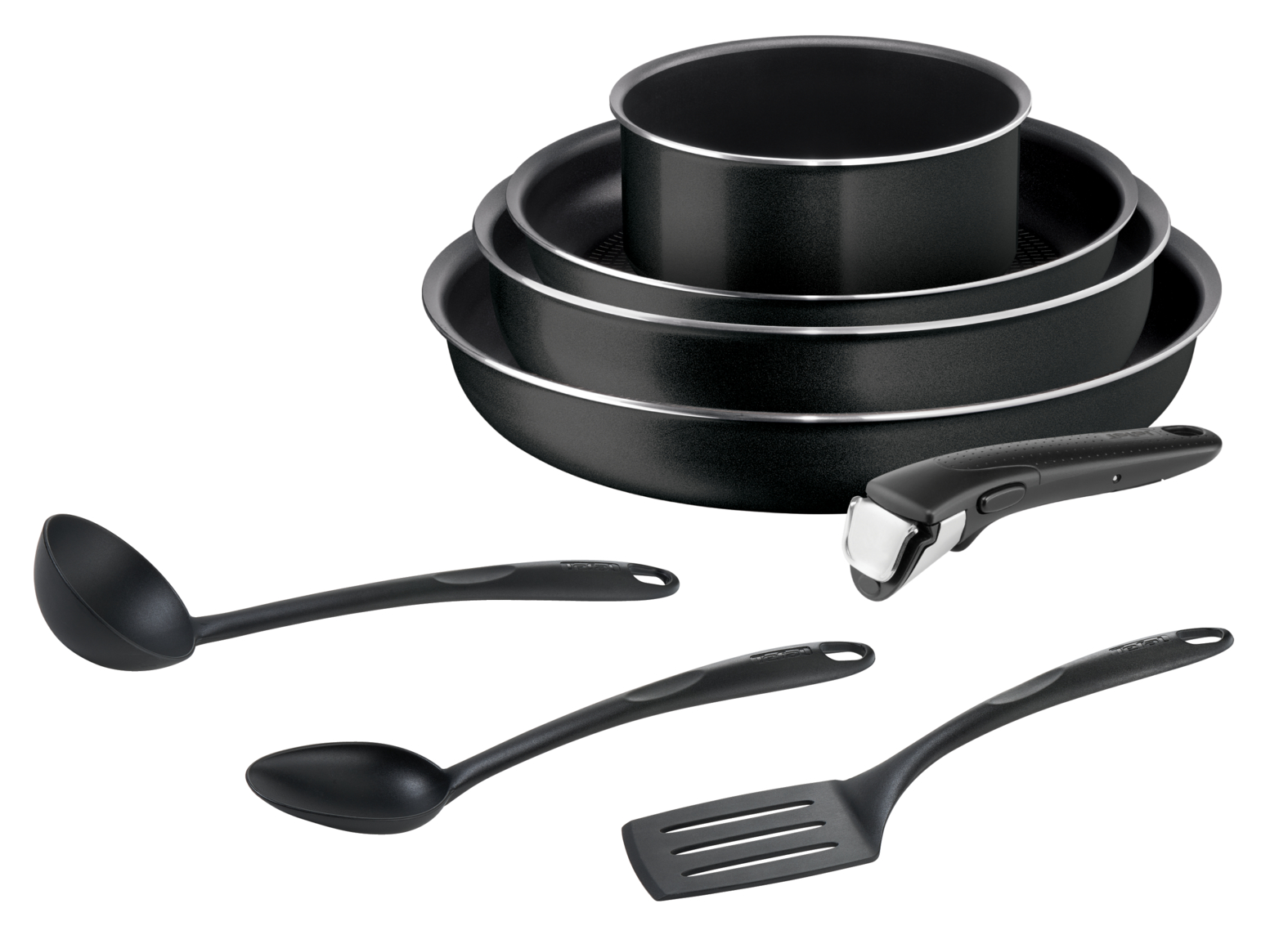 Набор посуды Ingenio Black 24/28/26/16/ см. 04193850, цвет черный Ingenio Black 24/28/26/16/ см. 04193850 - фото 1