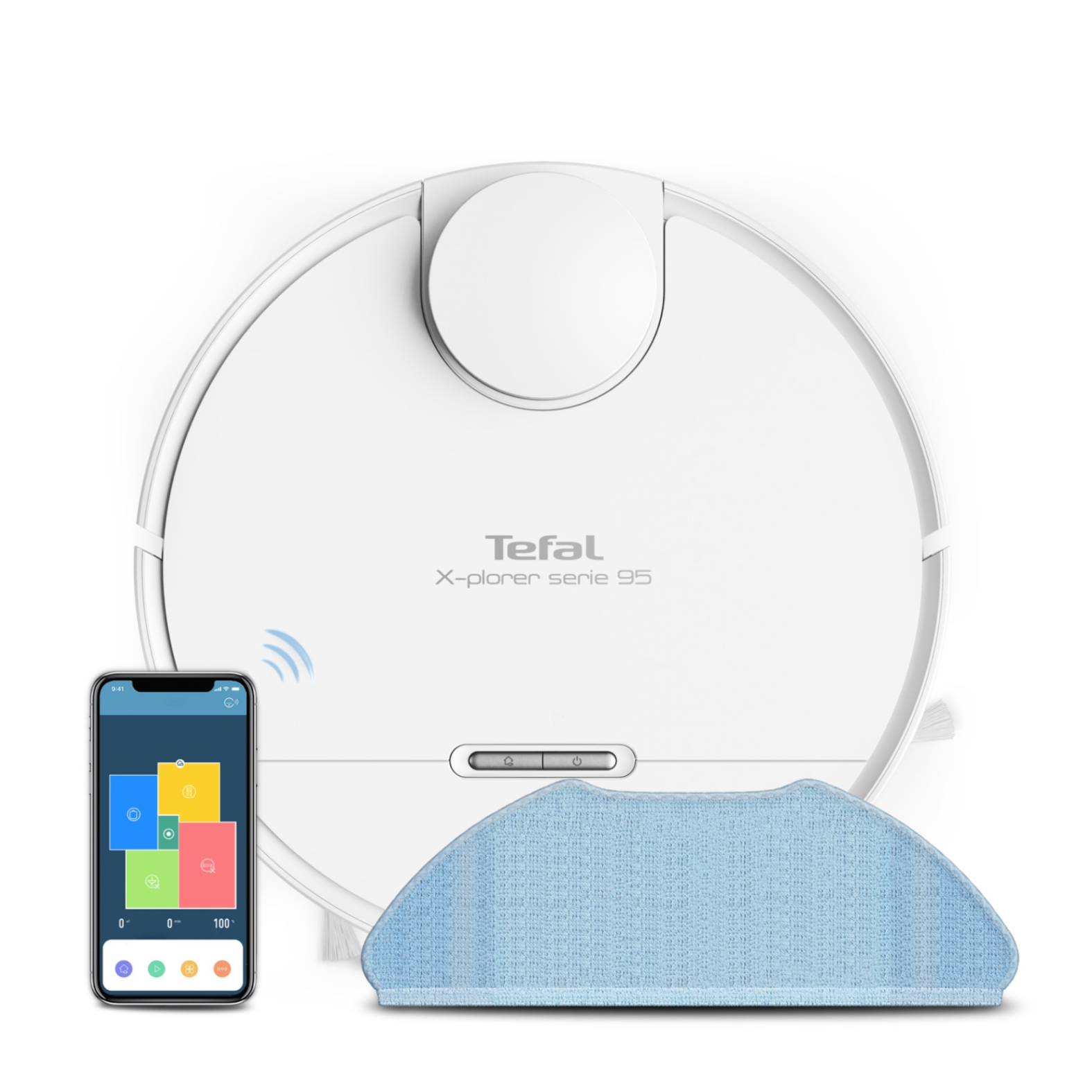 Робот-пылесос Tefal X-plorer Serie 95 White Total Care RG7987WH, цена  65999.00 руб. в интернет-магазине Tefal. Характеристики, фотографии,  описание - Москва