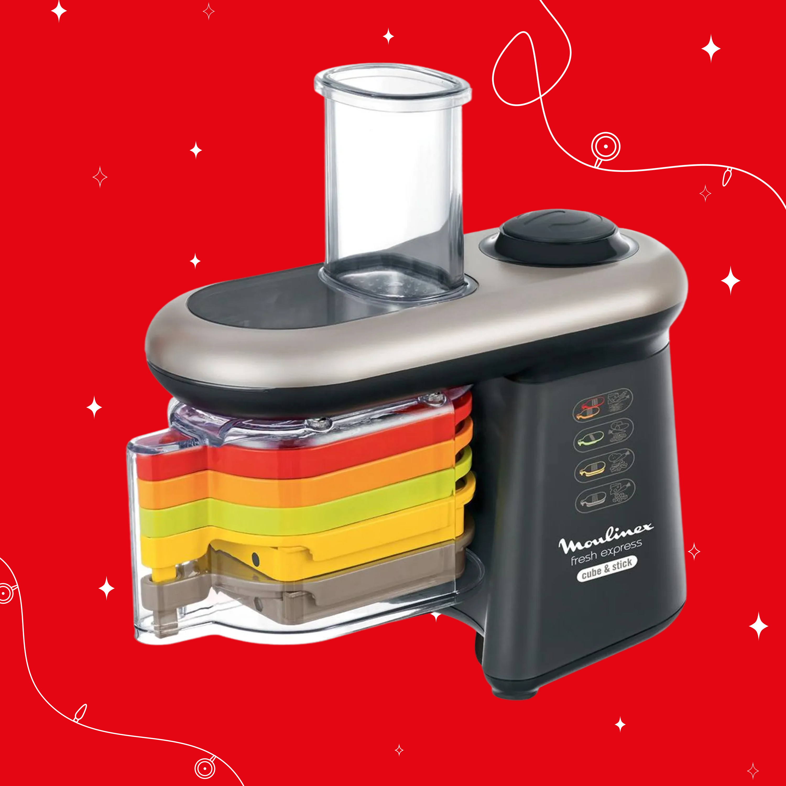 

Мультирезка Fresh Express Cube & Stick DJ905832, Серебристый/черный, Fresh Express Cube & Stick DJ905832