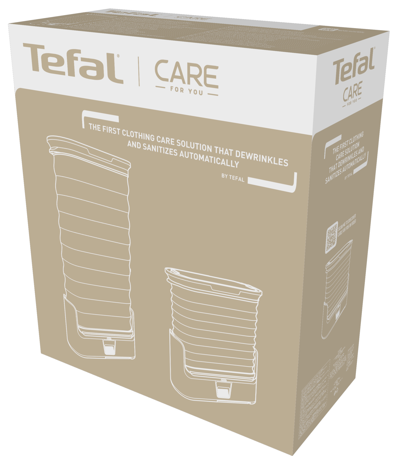 Паровой шкаф для ухода за одеждой tefal care for you yt3040e1