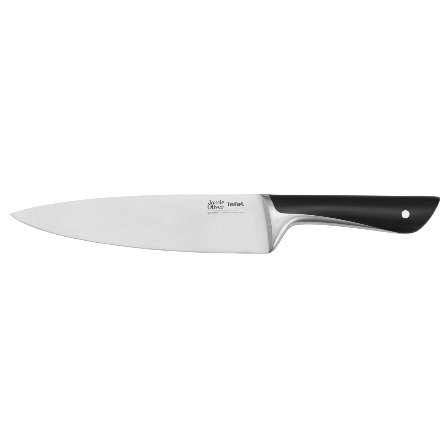 Шеф-нож Jamie Oliver K2670155 20 см, цвет серебристый/черный