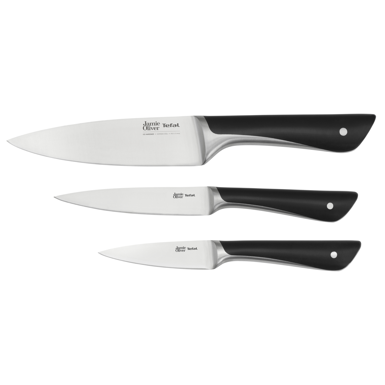 Набор ножей Jamie Oliver 3 предмета K267S355, цвет серебристый/черный