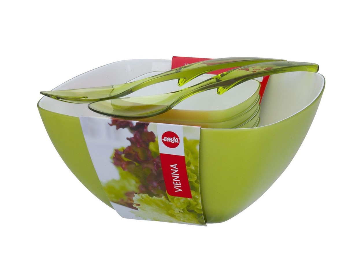 Набор посуды для салата EMSA VIENNA 6 предметов 509824, цвет зеленый