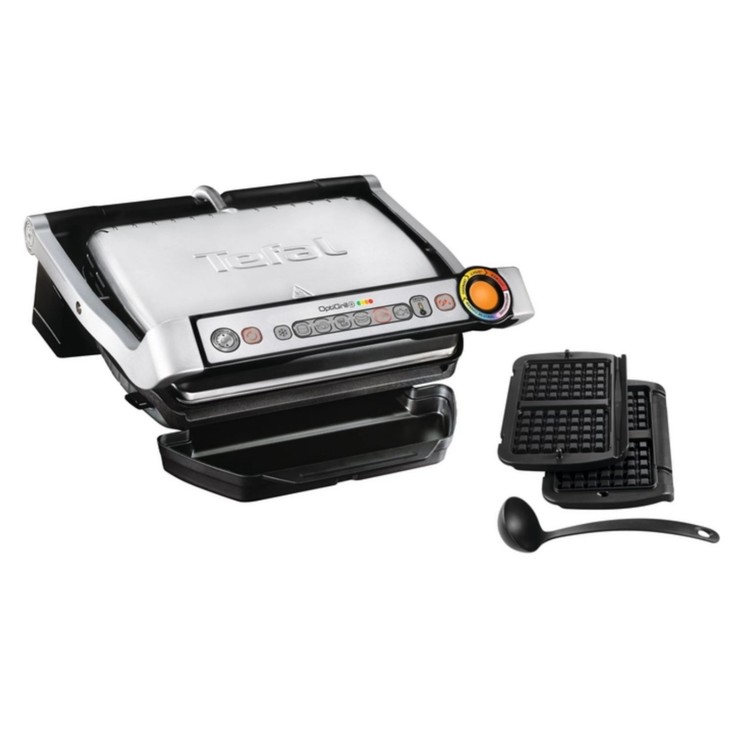 

Умный электрогриль Optigrill+ GC716D12 с насадкой для вафель, Стальной/черный, Optigrill+ GC716D12 с насадкой для вафель
