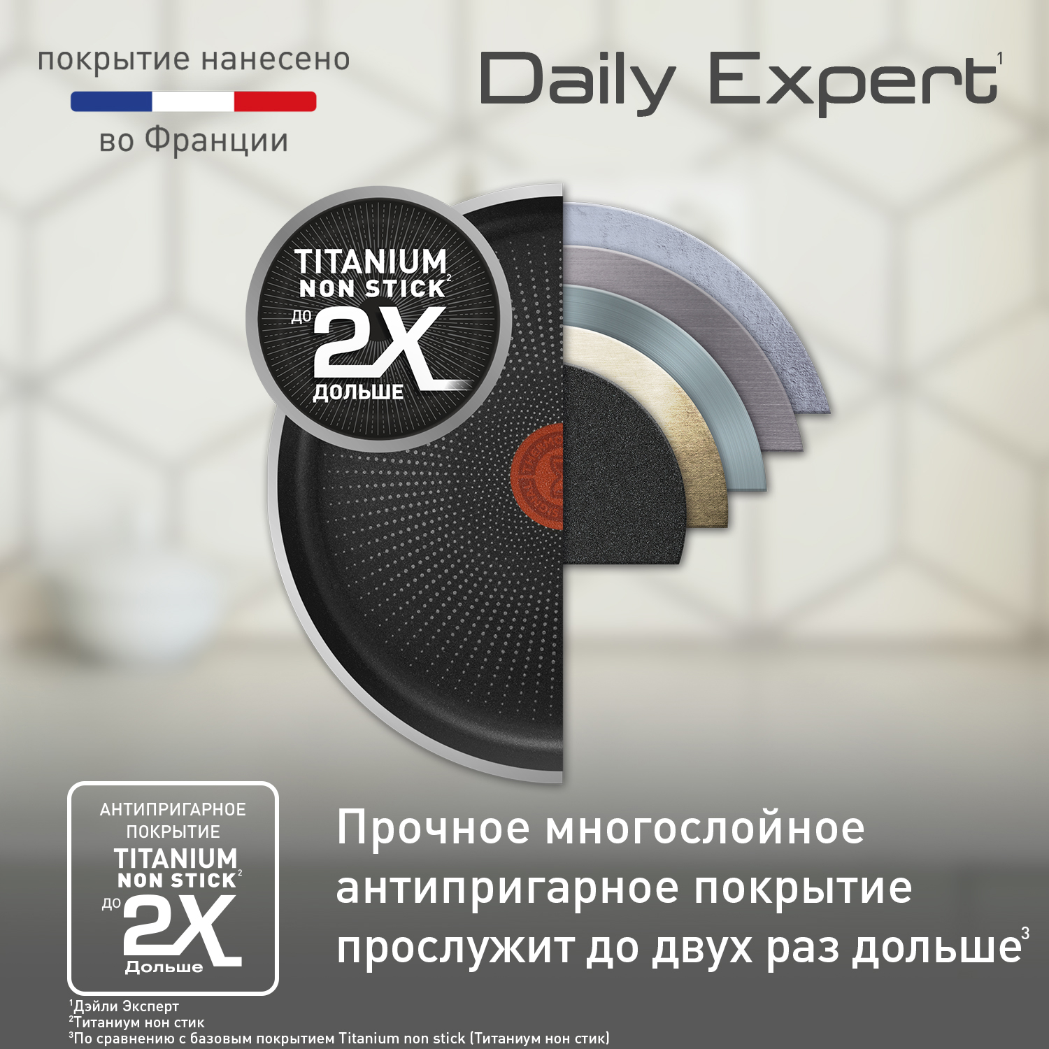 Набор сковород 22/24 см Tefal Daily Expert 04234810
