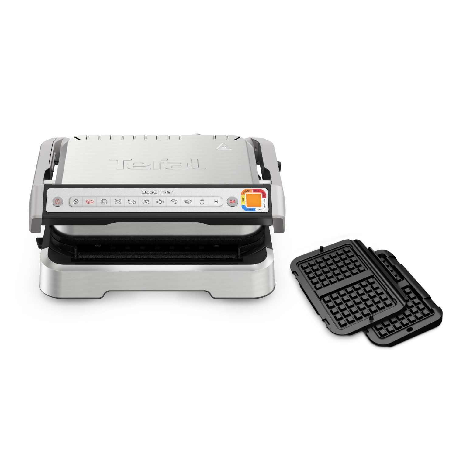 Умный электрогриль Tefal Optigrill 4 in 1 GC774D30 с насадкой для вафель,  цена 39999.00 руб. в интернет-магазине Tefal. Характеристики, фотографии,  описание - Москва