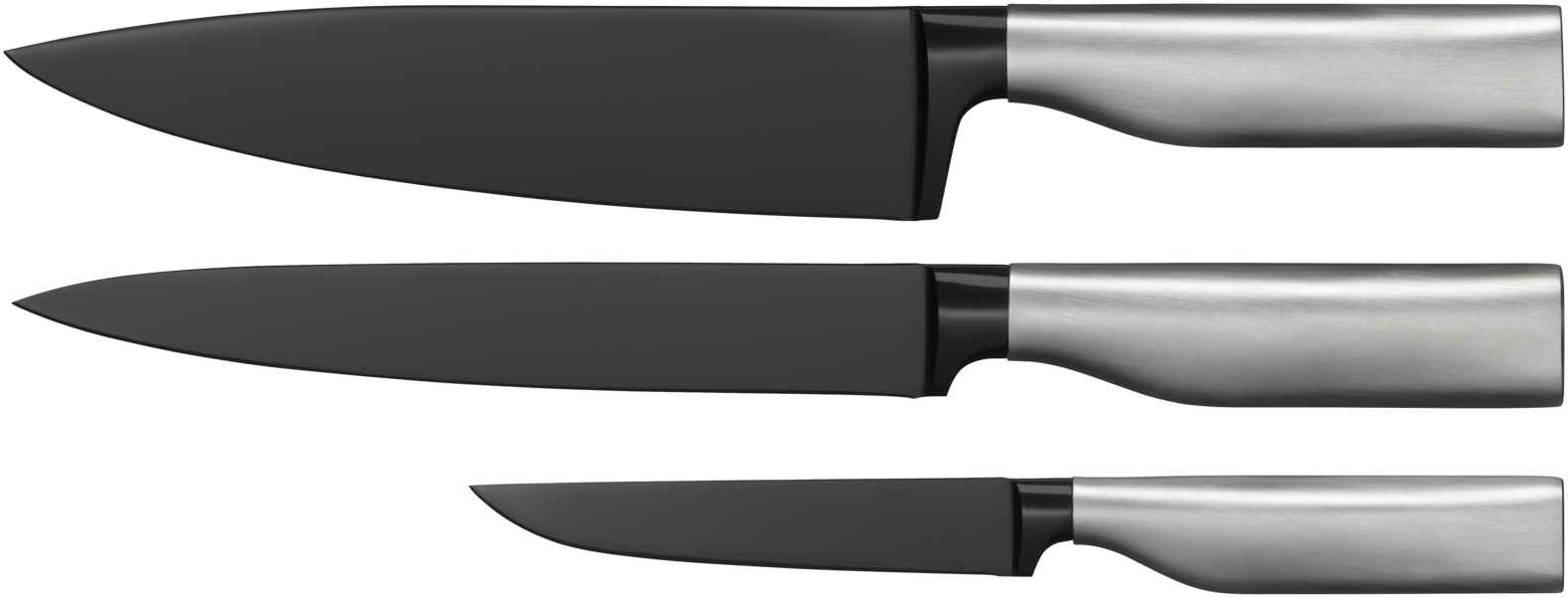 Набор ножей Ultimate Black 3 предмета
