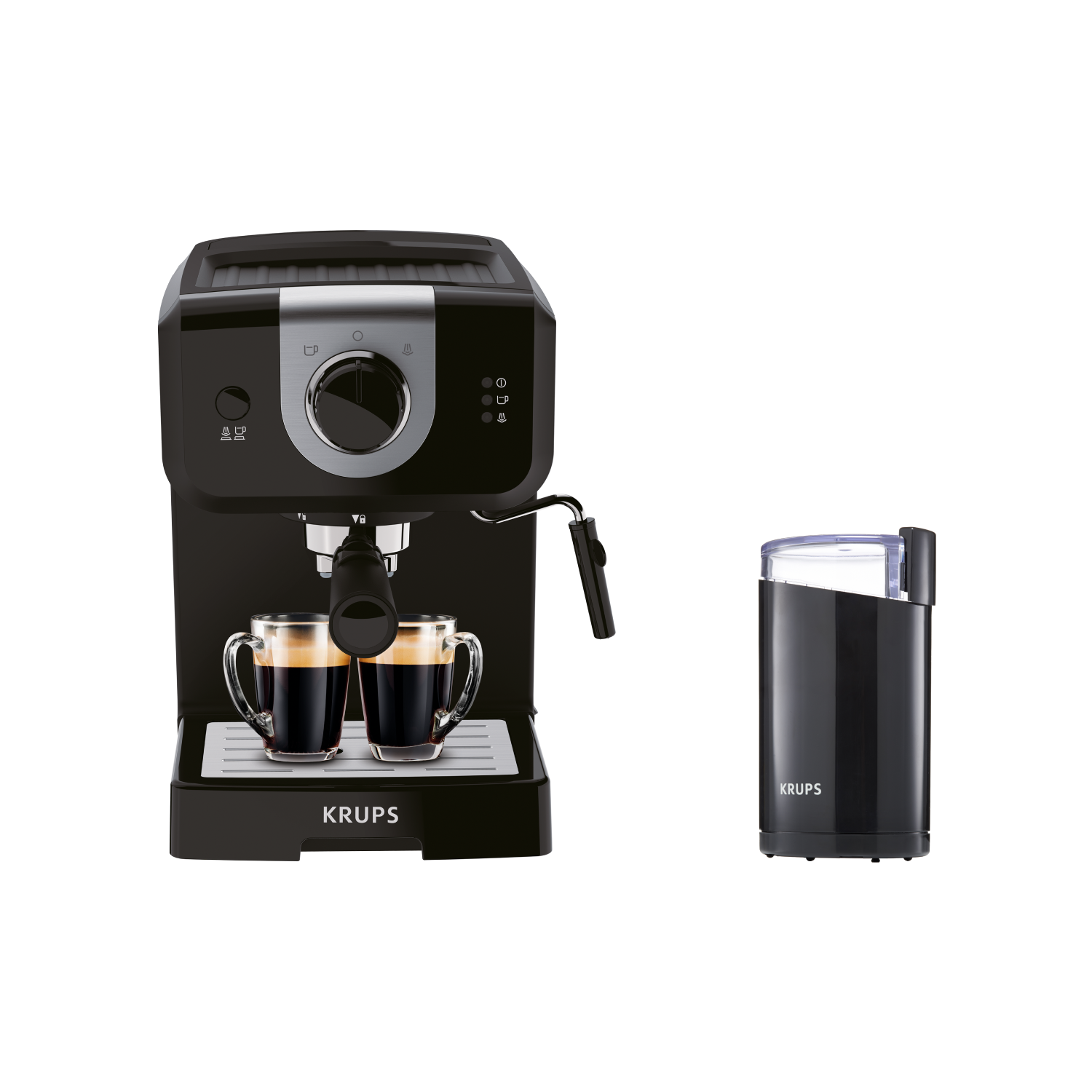 Рожковая кофеварка Opio XP320830 с кофемолкой Krups Fast Touch F2034232 рожковая кофеварка virtuoso xp444c10