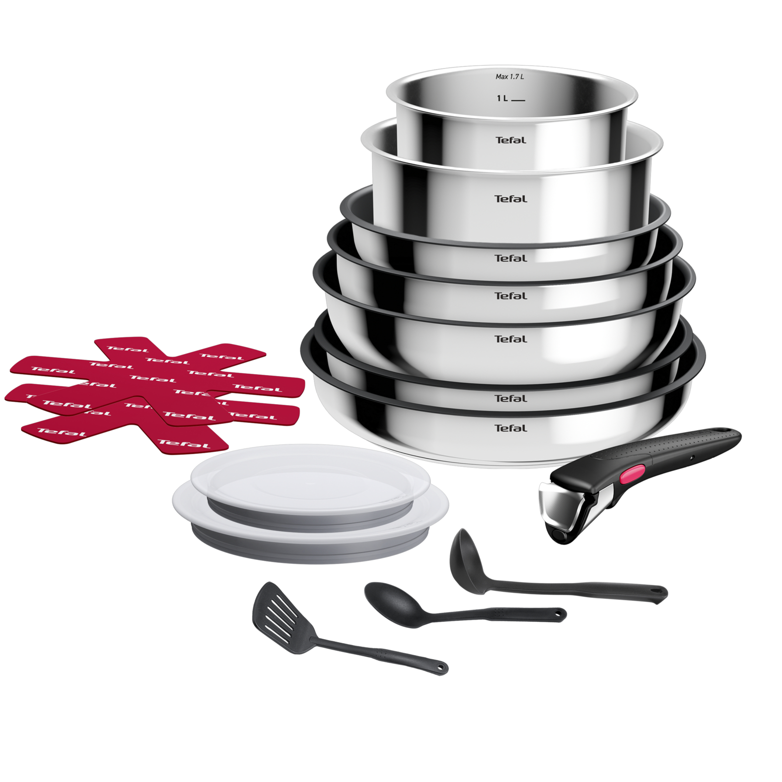 Набор посуды из нержавеющей стали Ingenio Cook Eat 15 предметов L881SF04 16999₽