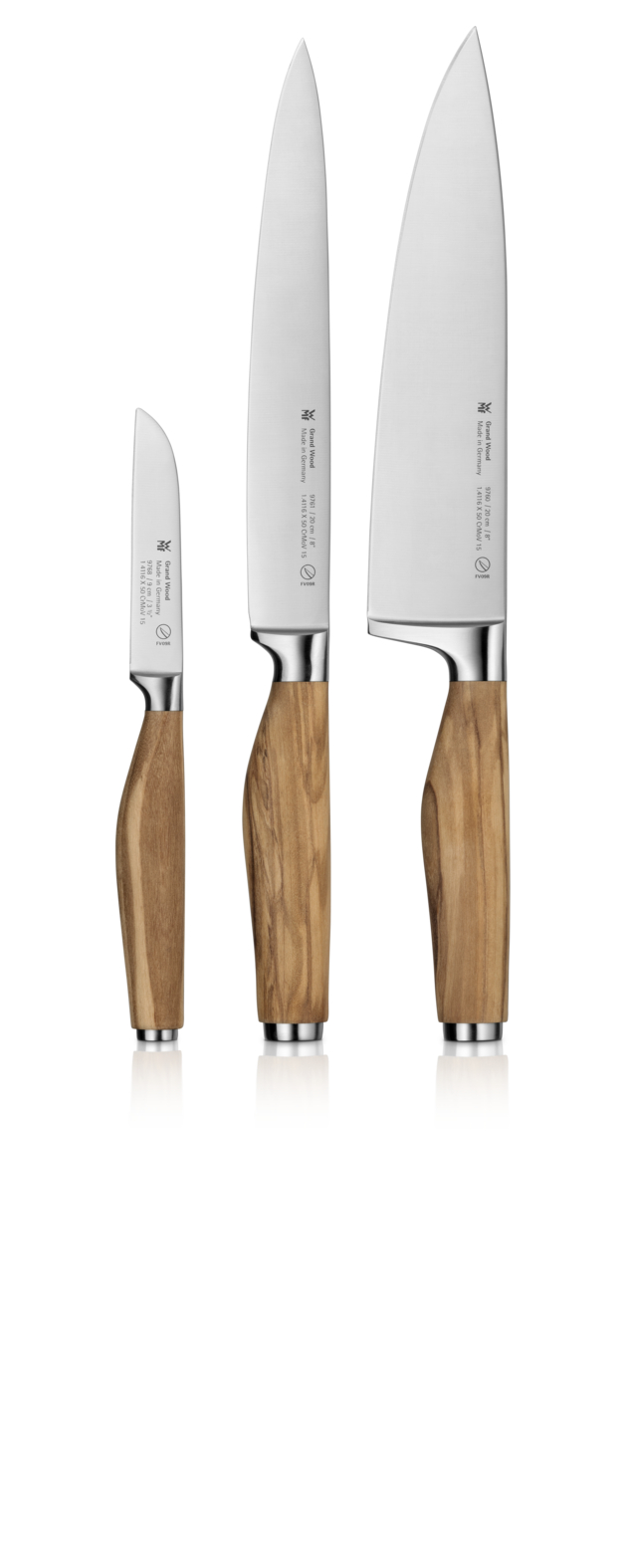 Набор ножей WMF Grand Wood, 3 предмета