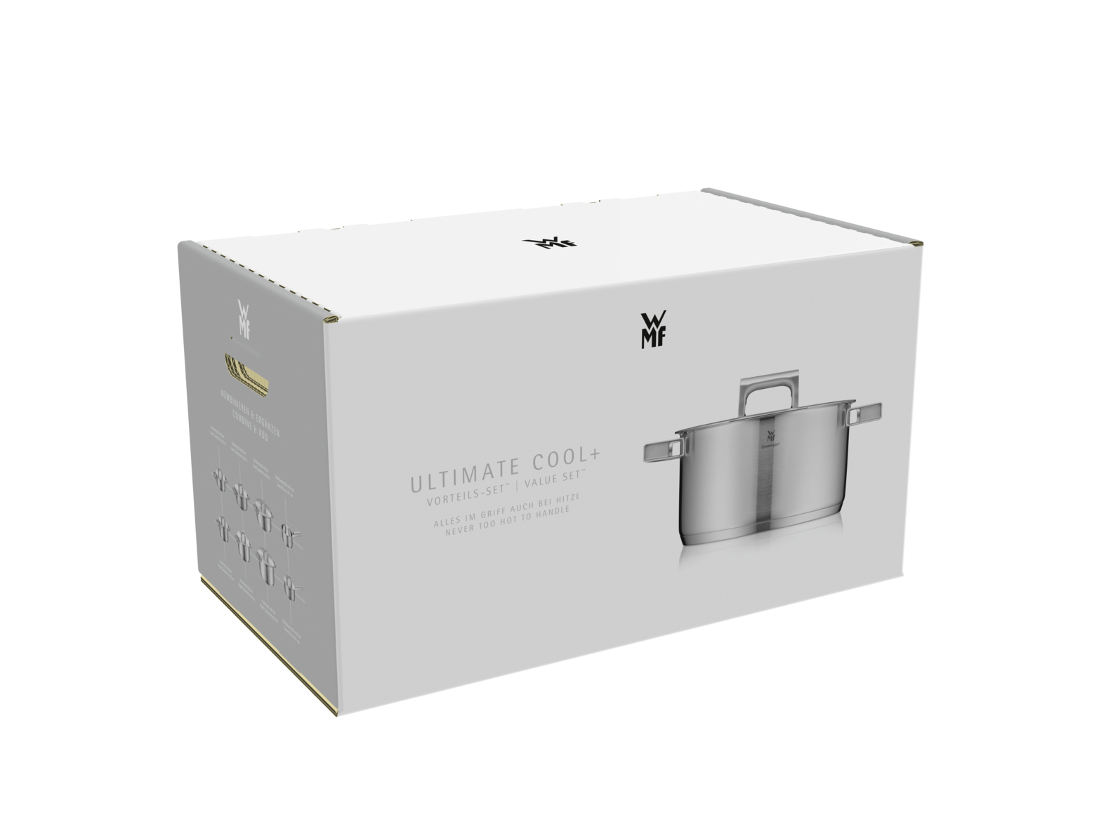 Низкая кастрюля с крышкой WMF Ultimate Cool 24 см