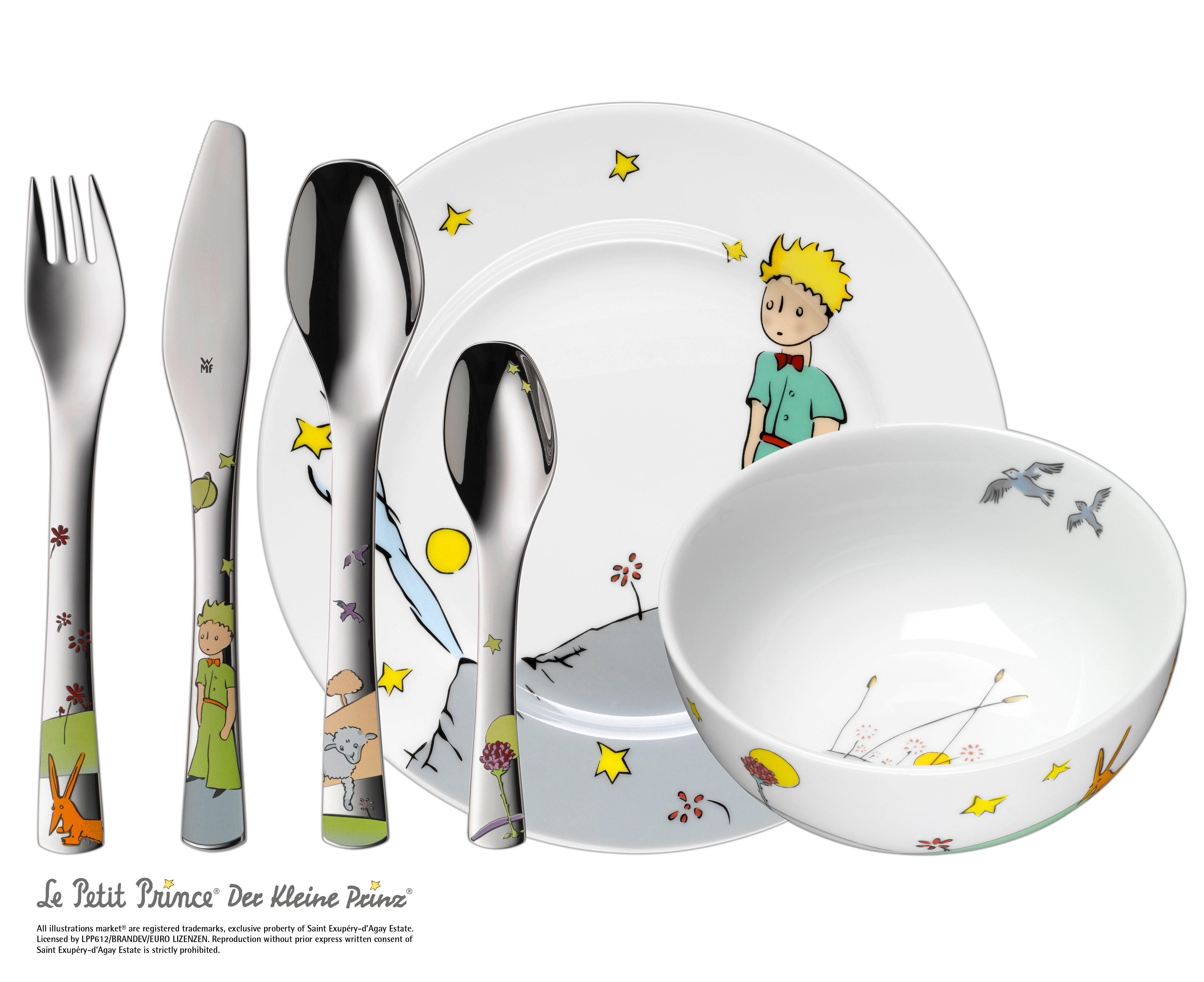 

Детский набор The Litle Prince 6 предметов, The Litle Prince 6 предметов