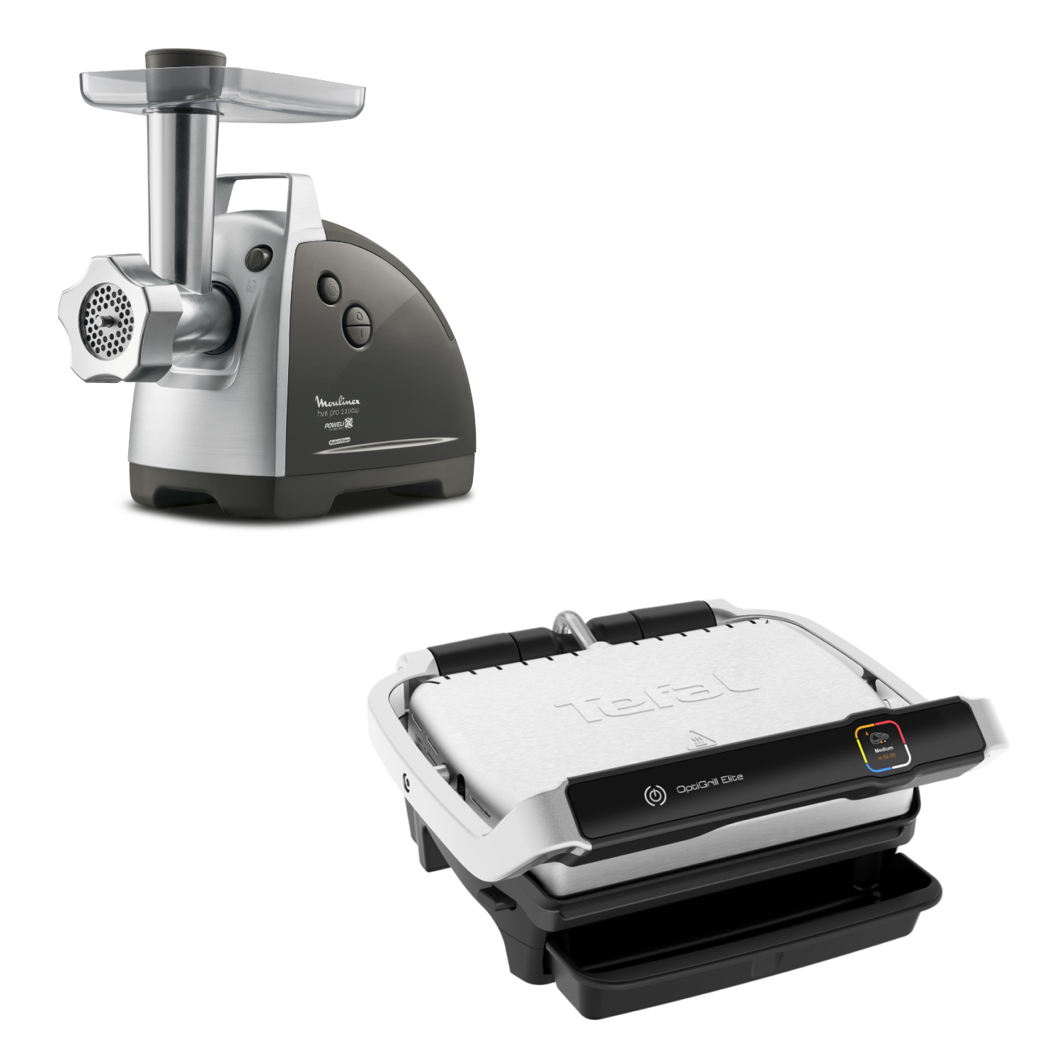 

Мясорубка ME687832 + Электрогиль Tefal GC750D30, ME687832 + Электрогиль Tefal GC750D30