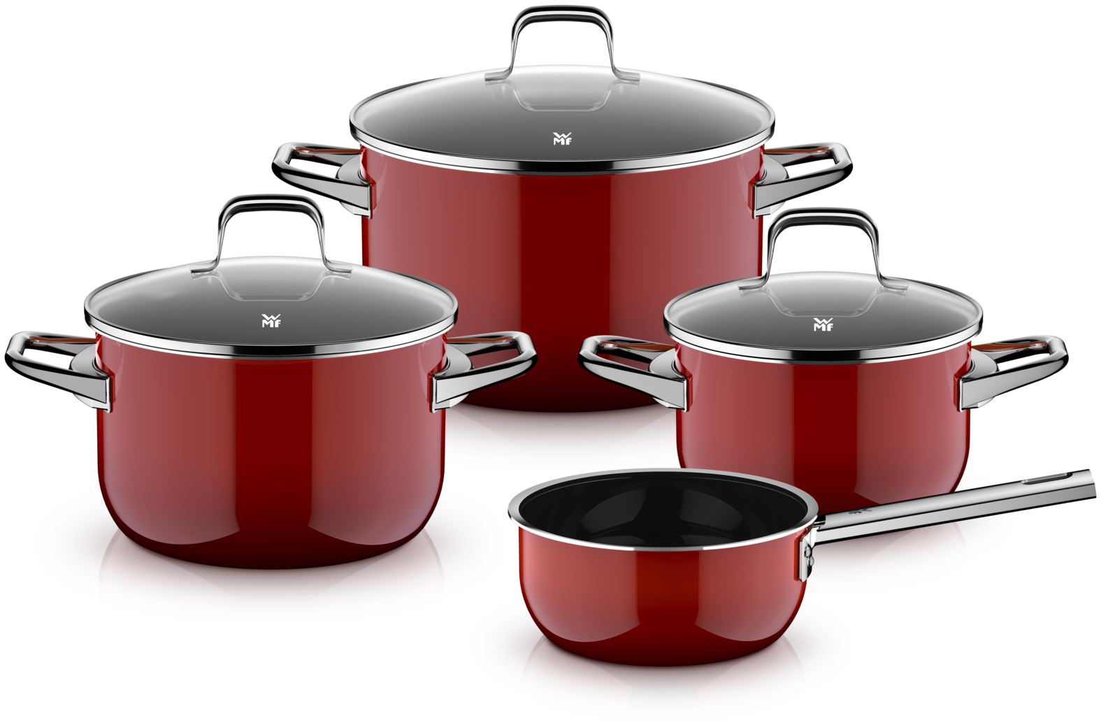 Набор кастрюль Fusiontec Essential Pro Passion Red 4 предмета 16162024 см 75000₽