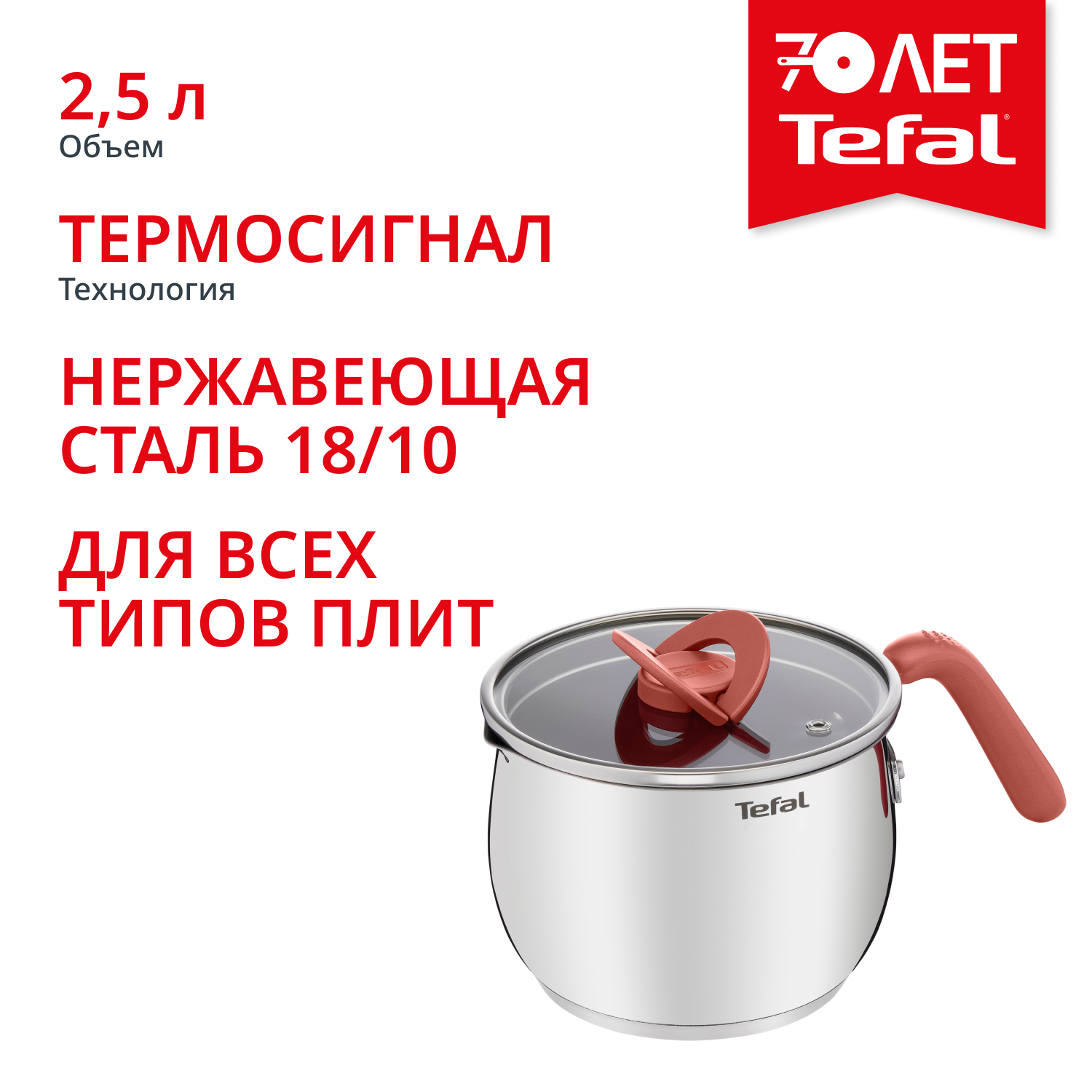 Мультикастрюля с крышкой Opti'Space 16 см G7211874