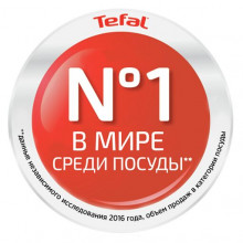 Tefal – посуда №1 в мире* * По данным независимой панели 2018 года, продажи бренда в денежном выражении в категории «Посуда для приготовления»