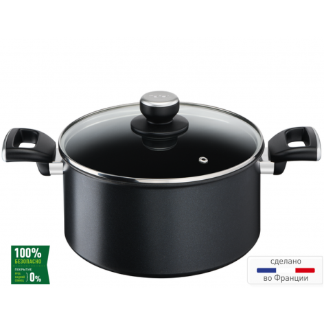 Кастрюля с крышкой Tefal Unlimited 5.2 л 24 см G2554672 фото 1