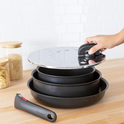 Металлическая крышка для слива Tefal Ingenio L9829853 20-28 см мультидиаметр фото 6