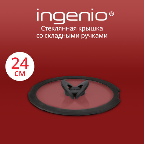 Стеклянная крышка Tefal Ingenio 24 см L9846553 фото 2