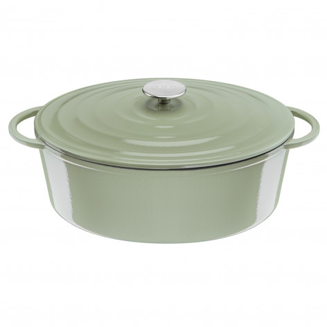 Овальная кастрюля с крышкой Tefal LOV 34х26 см E2580604 фото 1