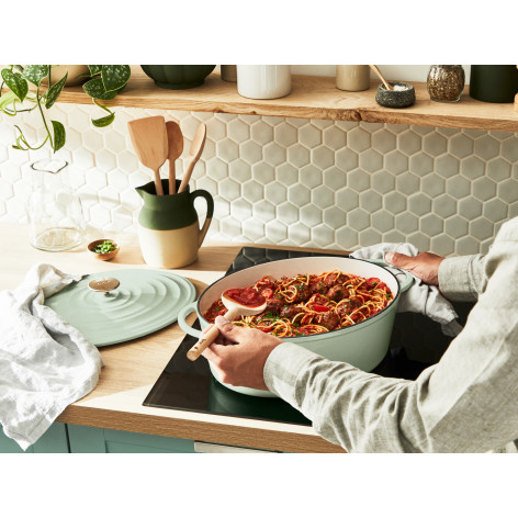 Овальная кастрюля с крышкой Tefal LOV 34х26 см E2580604 фото 15
